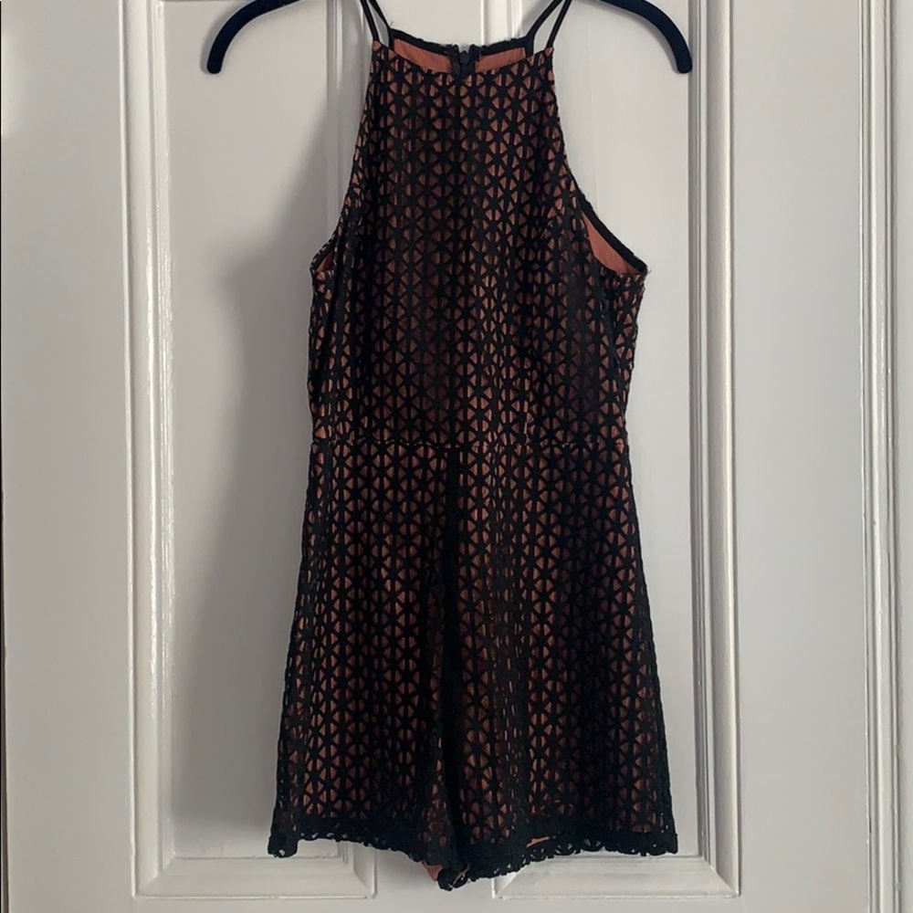 Black and Pink Romper from Bloomingdales